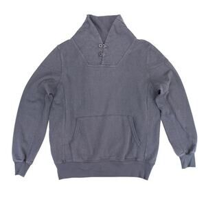 Jungmaven Whittier Sweatshirt Diesel Gray Grey Size S EUC $165 55 Hemp/45 Cotton